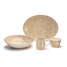 Perfect for everyday dining, the Blossom collection is accented with Asian-inspired blooms.