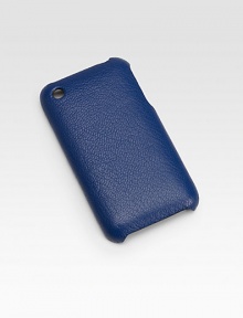 A carrying case for the iPhone®/3G user who appreciates elegant craftsmanship as much as on-the-go style. This case is handmade from premier goatskin leather with a hard backing for superior protection. Compatible with iPhone/3G phones Leather 2.5W X 4.5H X 0.25D Imported 