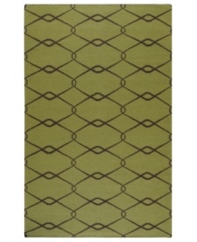 Stunning in its simplicity, this artist-designed area rug from Surya brings a calming beauty to any area in your home. Interlocking lines crisscross against a soft green background, creating a chic lattice-like pattern that's stylishly simple. Stunning in its simplicity, this artist-designed area rug from Surya brings a calming beauty to any area in your home. Interlocking lines crisscross against a soft green background, creating a chic lattice-like pattern that's stylishly simple.