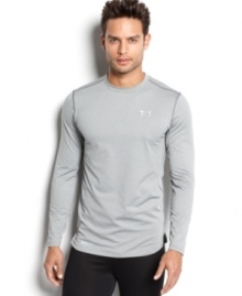 This base layer shirt from Under Armour® will keep your body warm and dry with its advanced moisture wicking design and Evo Coldgear® technology. This base layer shirt from Under Armour® will keep your body warm and dry with its advanced moisture wicking design and Evo Coldgear® technology.