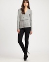 An impeccable design made from stretch silk featuring a self-tie belt for a well-defined silhouette.V-neckLong sleevesDropped shouldersRibbed trimButton frontSelf-tie beltCord endsPatch pocketsLogo detail at back88% silk/9% polyamide/3% elastaneDry cleanImported Model shown is 5'9½ (176cm) wearing US size Small. 