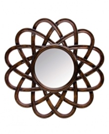 Check out more than your reflection with the Classic Curves wall mirror. A bold frame fans out with the look of rustic wood, making a dramatic statement in any setting. Check out more than your reflection with the Classic Curves wall mirror. A bold frame fans out with the look of rustic wood, making a dramatic statement in any setting.