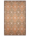 Perfect vision. Tickle the eye with the pleasing diamond pattern and pretty coral hue of Liora Manne's Lakai Diamond rug from the Ravella collection. Hand hooked of a durable, UV stabilized polypropylene-acrylic blend, this dynamic rug can be used indoors, outdoors or virtually anywhere around your home.