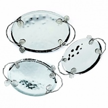Michael Aram's Botanical Oval Leaf tray is a celebration of fine and decorative art. Inspired by nature, and handcrafted of stainless steel and nickelplated bronze. Michael Aram's Botanical Oval Leaf tray is a celebration of fine and decorative art. Inspired by nature, and handcrafted of stainless steel and nickelplated bronze.