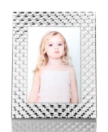 Cherish special memories for a lifetime with this picture frame from Martha Stewart Collection, featuring a lovely silver plated basket weave pattern. Cherish special memories for a lifetime with this picture frame from Martha Stewart Collection, featuring a lovely silver plated basket weave pattern.
