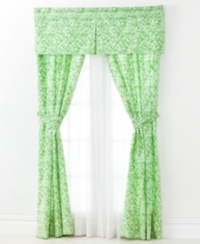 Country chic. Featuring an allover green floral design, these Tommy Hilfiger Hydrangea Petals panels evoke a traditional feel with a countryside twist. Country chic. Featuring an allover green floral design, these Tommy Hilfiger Hydrangea Petals panels evoke a traditional feel with a countryside twist.