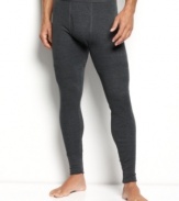 Waffle knit thermal pant by Alfani are tapered at ankle. Always great for layering and added warmth.