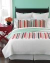 A playful take on a timeless creation, the Line Art quilt from Martha Stewart Collection combines a traditional quilting pattern with the abstract beauty of colorful modern art. Set across a crisp white background, this quilt is crafted of comfortable woven cotton and instantly brightens any bedroom for less. (Clearance)