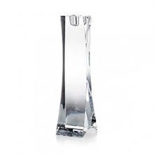 Brilliant lead crystal polished by hand for a dazzling finish lights up your table even before you add a candle to this sublime and artful holder from Rogaska. Brilliant lead crystal polished by hand for a dazzling finish lights up your table even before you add a candle to this sublime and artful holder from Rogaska.