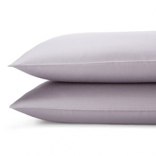 Ultra-soft and luxurious 400-thread count solid sateen, with two rows of tonal stitching and a hemstitched edge.