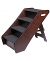 Safely get your pet to and from your bed, couch, chairs and other areas with the Animal Planet Wooden Pet Steps.