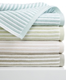 Ultra-soft combed Turkish cotton and jacquard woven textured stripes come together in this Linea bath sheet for a sumptuous finish to your daily showers. Comes in four soft color palettes. Ultra-soft combed Turkish cotton and jacquard woven textured stripes come together in this Linea bath sheet for a sumptuous finish to your daily showers. Comes in four soft color palettes.