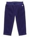 Playful in pink! These super-soft microfleece pants will keep your baby girl comfy-cozy this season!
