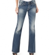 Awesome fading meets the boot cut leg in this pair of denim from Silver Jeans!