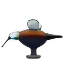 A rare bird, the Festive Catcher from iittala assumes a standing pose, its wings prepped for flight. First hatched in 1972 by artist Oiva Toikka, the fanciful Birds collection captures the nuances of each creature in beautiful mouth-blown glass. A rare bird, the Festive Catcher from iittala assumes a standing pose, its wings prepped for flight. First hatched in 1972 by artist Oiva Toikka, the fanciful Birds collection captures the nuances of each creature in beautiful mouth-blown glass.