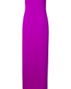 Make a radiant evening debut in Ralph Lauren Collections stunning fuchsia evening gown - Strapless, hidden back zip, built-in support at the bust, back slit - Softly tailored straight silhouette, floor-length - Team with statement accessories and a shimmer of sparkling fine jewelry