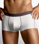 Start off your daily wardrobe the right way and slip into this smooth cotton trunk from Calvin Klein.