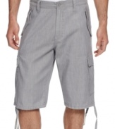 Your warm-weather staple. These Sean John cargo shorts work with just about anything.