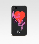 Add a signature look to your iPhone® with this stylish cover. Plastic 2¼W X 4¾H X 1/2D Imported 