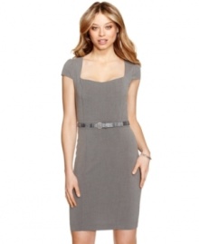 Sporting clean lines and a waist-defining belt, this dress from Rampage is perfectly structured for work or serious play! Sporting clean lines and a waist-defining belt, this dress from Rampage is perfectly structured for work or serious play!
