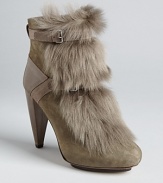 Runway ready, these Rebecca Taylor shearling boots are full-on stylish, set on lofty wedges for supermodel height.