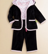 The baby equivalent of a couture suit, in smart colors