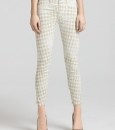 J Brand Jeans - Houndstooth Twill Skinny Jeans