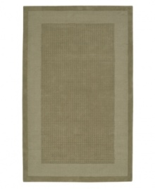 A field of cool, contmeporary color to complement any room. This rug from the Westport Collection presents a smartly up-to-date textural motif in meticulously hand tufted wool for long-lasting beauty and long-wearing durability. A field of cool, contmeporary color to complement any room. This rug from the Westport Collection presents a smartly up-to-date textural motif in meticulously hand tufted wool for long-lasting beauty and long-wearing durability.
