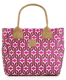 Your travel style is off the chain. Perfectly sized for everyday wear and quick overnight trips, this carryall is the perfect way to express yourself, coming in a bright, bold geometric chain print or a sassy animal print-either way, you'll leave your mark on travel! 10-year warranty. Qualifies for Rebate Your travel style is off the chain. Perfectly sized for everyday wear and quick overnight trips, this carryall is the perfect way to express yourself, coming in a bright, bold geometric chain print or a sassy animal print-either way, you'll leave your mark on travel! 10-year warranty. Qualifies for Rebate
