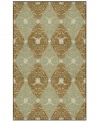 A traditional, regal design of swirls, florals and diamonds meets a very modern geometric layout upon the Ravella Lakai area rug. Neutral and cool tones make this pattern accessible to any room décor and its hand-tufted detailing makes it durable enough to withstand heavy traffic, indoors or out.