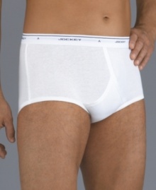 Your all-time favorite brief in a 6-pack value. Famous for its exclusive Y-front® design, each Jockey® brief is carefully crafted for comfort and quality. Your all-time favorite brief in a 6-pack value. Famous for its exclusive Y-front® design, each Jockey® brief is carefully crafted for comfort and quality.