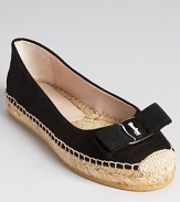 Salvatore Ferragamo does casual-cool--these chic espadrille flats offer style and high-class comfort in a perfectly summery package.