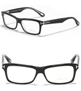 Look sharp in these wide rectangular frames from Tom Ford.