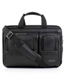 Pick up the pace of travel with a checkpoint-friendly design that breezes through terminals without your having to rummage through your bag and remove your laptop. A sophisticated leather exterior sets the tone for travel and opens to an endless array of organizational features, accommodating your laptop, tech accessories and more. 10-year warranty. Pick up the pace of travel with a checkpoint-friendly design that breezes through terminals without your having to rummage through your bag and remove your laptop. A sophisticated leather exterior sets the tone for travel and opens to an endless array of organizational features, accommodating your laptop, tech accessories and more. 10-year warranty.