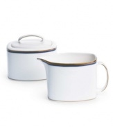 Set the table with poise and purpose. The Library Lane sugar with lid features zesty color combinations that appeal to your inner artist.