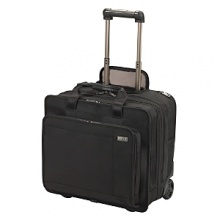 While traveling, size does matter. Perfect for business on the go, this compact case fits all your necessities. Exterior organization includes a full length rear zippered pocket and a quick-access pocket with electronics-friendly magnetic closure. While traveling, size does matter. Perfect for business on the go, this compact case fits all your necessities. Exterior organization includes a full length rear zippered pocket and a quick-access pocket with electronics-friendly magnetic closure.