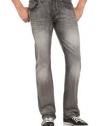Gray matters. Take a break from the standard blues with these jeans from Marc Ecko Cut & Sew.