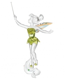 Looking ever so magical in Swarovski crystal, Disney's Tinkerbell figurine takes flight and raises her wand, sprinkling pixie dust on lost boys and girls everywhere. Looking ever so magical in Swarovski crystal, Disney's Tinkerbell figurine takes flight and raises her wand, sprinkling pixie dust on lost boys and girls everywhere.