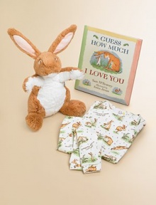 Make your little one feel extra-special with this classic bedtime story that comes with coordinating cotton pajamas.Written by Sam McBratney Illustrated by Anita Jeram Hardcover Cotton Machine wash Made in USA Make your little one feel extra-special with this classic bedtime story that comes with coordinating cotton pajamas.Written by Sam McBratney Illustrated by Anita Jeram Hardcover Cotton Machine wash Made in USA