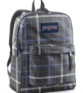 Get back to basics with the classic Jansport carrier, a combination of street style and comfortable carrying, with a compartment big enough to handle all of your gear. Lifetime warranty.