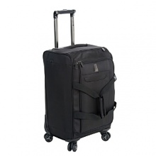 A lightweight, durable carry-on duffel. Fully lined interior with tie down straps to keep your clothing wrinkle free. Concealed add-a-bag strap with adjustable webbing allows additional bags to be carried effortlessly. Spinner wheels with 360-degree rotation assure multidirectional rolling and optimal stability. Recessed extra long locking trolley handle made of aircraft grade aluminum with one button operation, for ease of use. A lightweight, durable carry-on duffel. Fully lined interior with tie down straps to keep your clothing wrinkle free. Concealed add-a-bag strap with adjustable webbing allows additional bags to be carried effortlessly. Spinner wheels with 360-degree rotation assure multidirectional rolling and optimal stability. Recessed extra long locking trolley handle made of aircraft grade aluminum with one button operation, for ease of use.