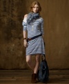 Bringing yacht-ready style inland, Denim & Supply's striped cotton jersey dress looks effortlessly chic belted or worn with boots for season-spanning style.
