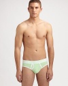 Gentle, all-day support in a comfortable cotton knit with bright color and a hint of stretch. Logo waistband 95% cotton/5% spandex Machine wash Imported 