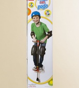 Jump higher, faster and farther on this fun pogo stick. Safety helmet and protective pads recommended, but not included.Encased metal spring for extra safetyEasy grip foam handlesPadded center poleWide rubber foot for improved stabilitySuitable for kids from 44-99lbs or 20-45kgSuitable for ages 9 and upImported