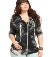 Score far-out style with American Rag's tie-dye plus size hoodie!