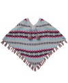 Lightweight layers. She can add the finishing touch to her look with this adorable poncho from Roxy.