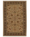 Vintage tones are arranged in a transitional floral motif upon this Cornwall area rug from Karastan's Bellingham collection, adding a perfect accent to classic and modern decors alike. Made in the USA of pure New Zealand wool.