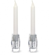Baccarat Louxor candlestick holders lend an air of elegance that's as timeless as the pyramids. Hand made in France using old-world techniques, they are the ultimate in fine home decor.