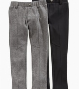A style that's serious and sweet, these seamed ponte pants from DKNY give her look a sophisticated twist.