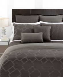 Get in line. Smart stripes in tones of earth and metal make this Hotel Collection European decorative pillow a true element of style. Zipper closure. Get in line. Smart stripes in tones of earth and metal make this Hotel Collection European decorative pillow a true element of style. Zipper closure.
